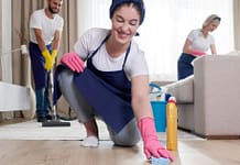 the sparkle of professional cleaning services