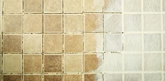 How to Clean Floor Tile Grout Stains in the Bathroom or Kitchen
